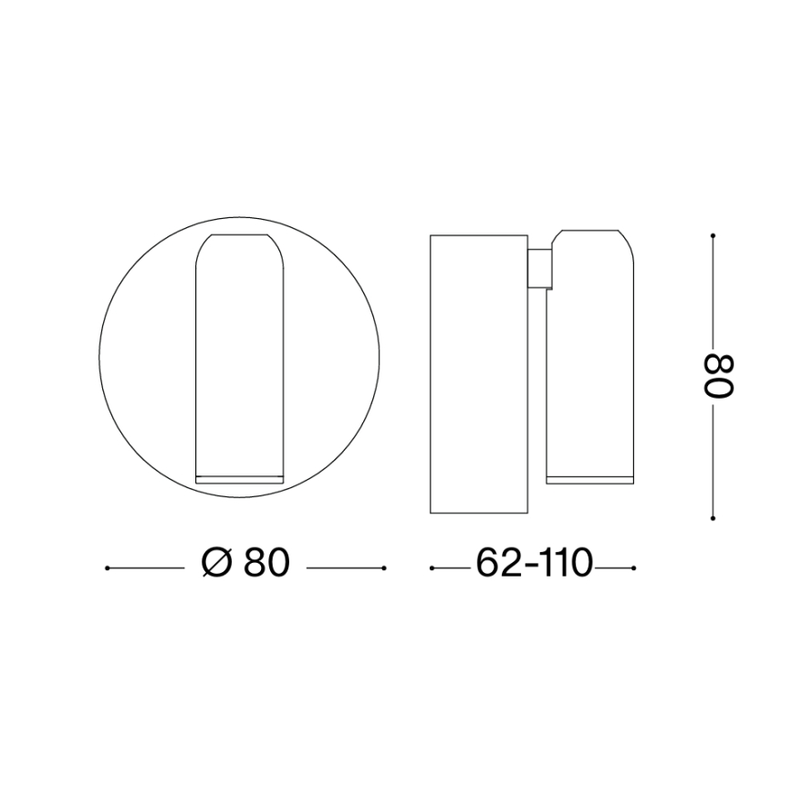 Ideal Lux - LED dimbare oplaadbare aanraak-wandspot BEAN LED/3W/5V CRI 95 wit
