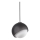 Ideal Lux - BLOOM hanglamp aan kabel 1xE27/42W/230V Ø22 cm zwart