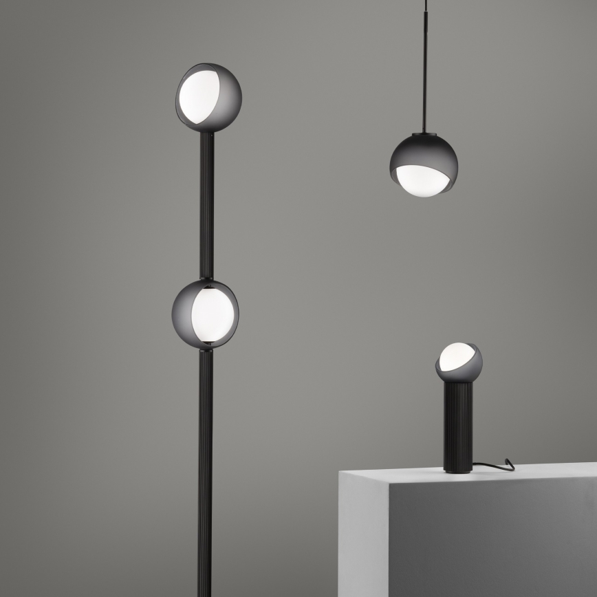 Ideal Lux - BLOOM hanglamp aan kabel 1xE27/42W/230V Ø22 cm zwart