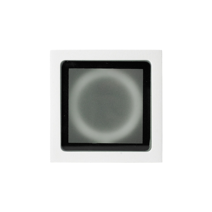 Ideal Lux - Buiten-spotlamp TECHO 1xGU10/20W/230V 9x9 cm IP54 wit