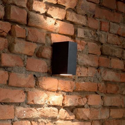 Ideal Lux - Buiten wandlamp 2xE27/28W/230V zwart IP44