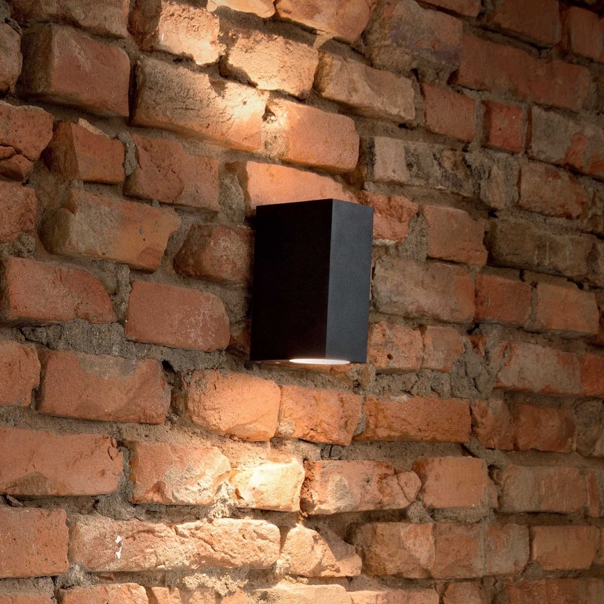 Ideal Lux - Buiten wandlamp 2xE27/28W/230V zwart IP44