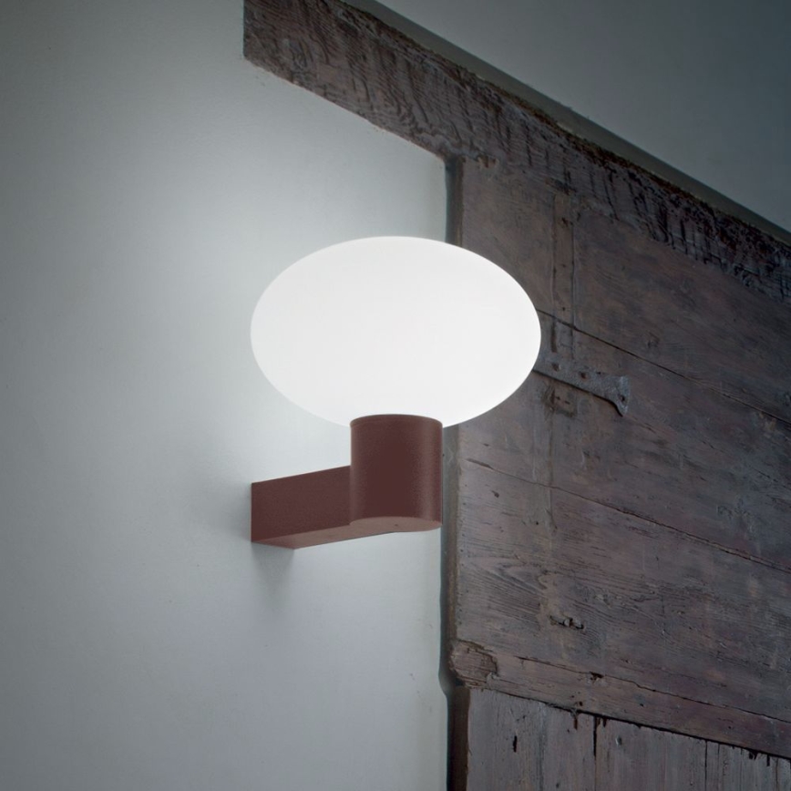 Ideal Lux - Buiten wandlamp CLIO 1xE27/42W/230V IP44 bruin