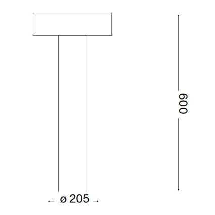 Ideal Lux - Buitenlamp 4xG9/15W/230V 60 cm IP44 antraciet