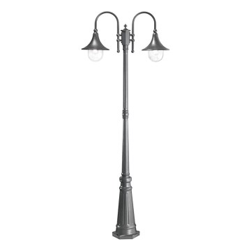 Ideal Lux - Buitenlamp CIMA 2xE27/52W/230V 216 cm IP43 antraciet