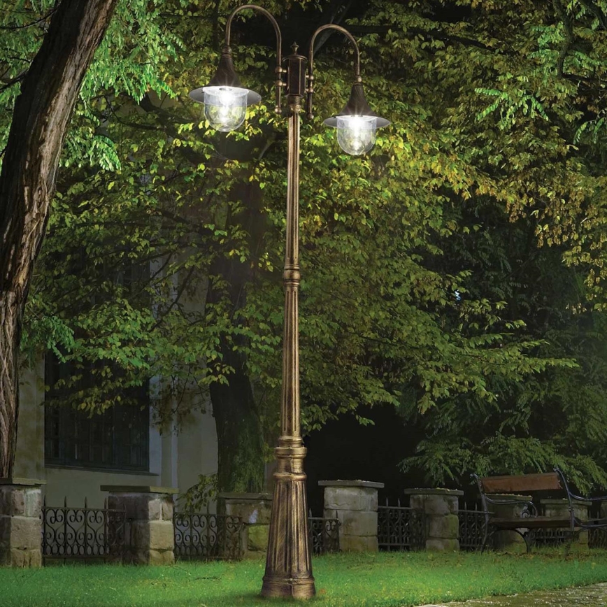 Ideal Lux - Buitenlamp CIMA 2xE27/52W/230V 216 cm IP43 patina