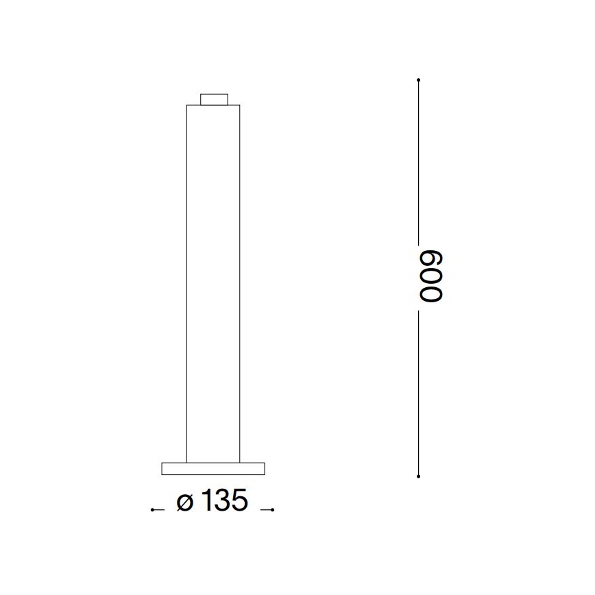 Ideal Lux - Buitenlamp CLIO 1xE27/42W/230V 60 cm IP44 bruin