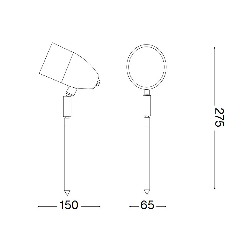 Ideal Lux - Buitenlamp INSIDE 1xG9/15W/230V 27,5 cm IP54 zwart