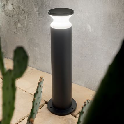 Ideal Lux - Buitenlamp TORRE 1xE27/15W/230V 60 cm IP65 zwart