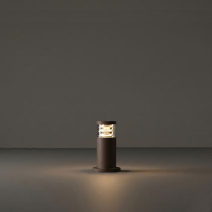 Ideal Lux - Buitenlamp TRONCO 1xE27/42W/230V 25 cm IP65 bruin