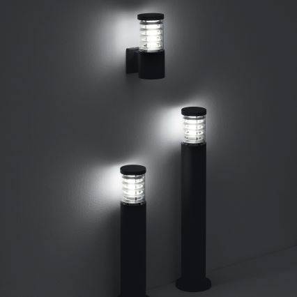 Ideal Lux - Buitenlamp TRONCO 1xE27/42W/230V 60 cm IP65 zwart