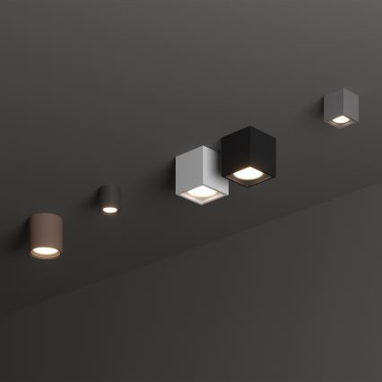 Ideal Lux - Buitenspot TECHO 1xGU10/20W/230V 15x15 cm IP54 bruin