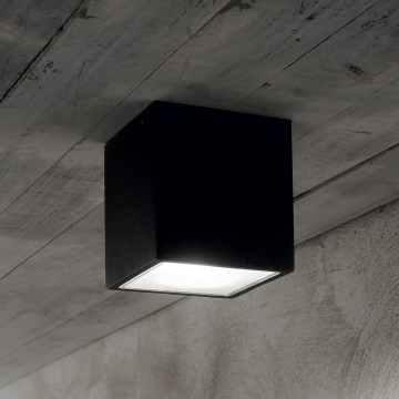 Ideal Lux - Buitenspot TECHO 1xGU10/20W/230V 9x9 cm IP54 zwart