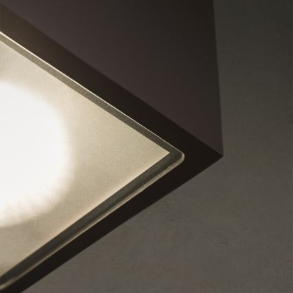 Ideal Lux - Buitenspot TECHO 1xGU10/20W/230V 9x9 cm IP54 zwart