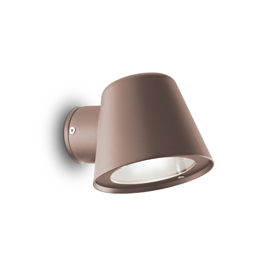 Ideal Lux - Buitenwandlamp GAS 1xGU10/28W/230V IP43 bruin