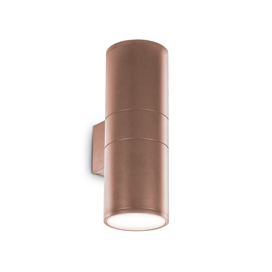 Ideal Lux - Buitenwandlamp GUN 1xE27/60W/230V, 31 cm, IP54, bruin