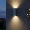 Ideal Lux - Buitenwandlamp GUN 1xE27/60W/230V 31 cm IP54 grijs