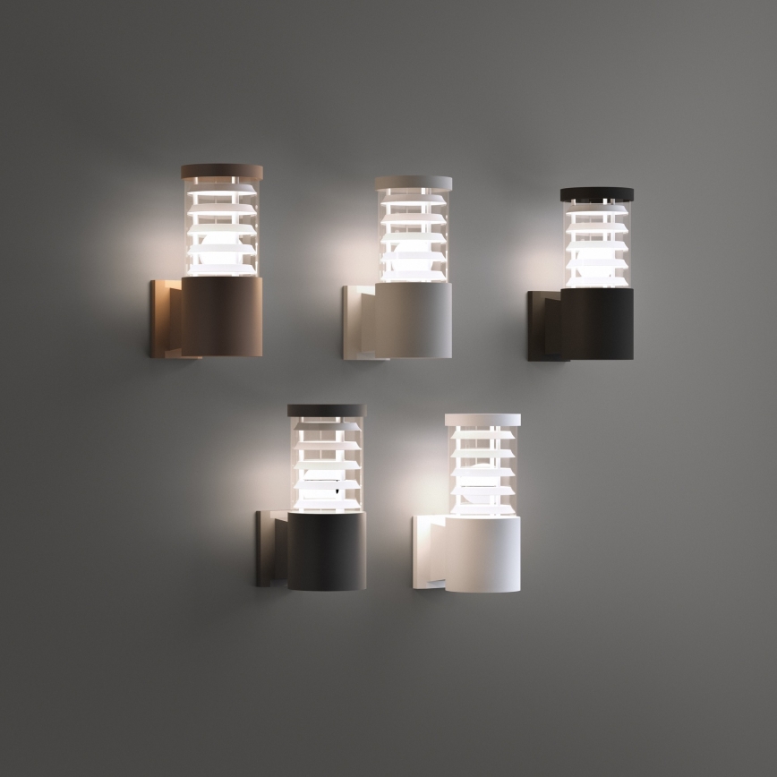 Ideal Lux - Buitenwandlamp TRONCO 1xE27/42W/230V IP44 zwart