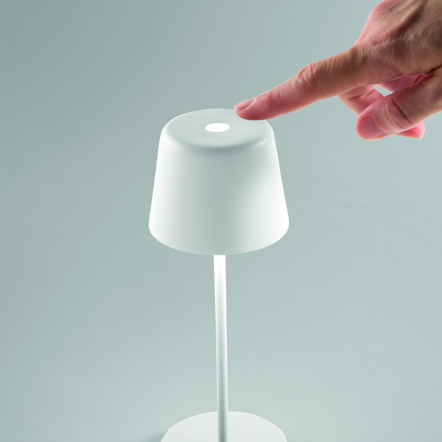 Ideal Lux - LED Dimbaar aanraken buitenshuis tafellamp CUTE LED/2,5W/3,7V USB 2200-2700K IP65 wit
