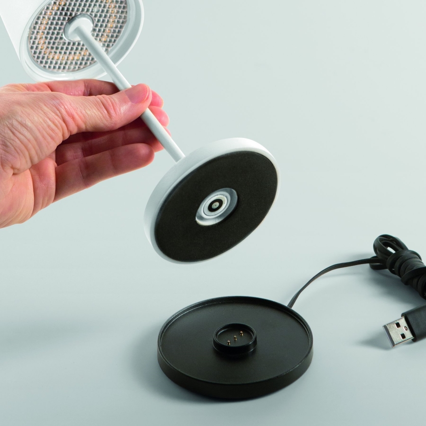 Ideal Lux - LED Dimbaar aanraken buitenshuis tafellamp CUTE LED/2,5W/3,7V USB 2200-2700K IP65 wit