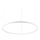 Ideal Lux - Dimbare LED hanglamp aan een koord ORACLE SLIM LED/42W/230V 4000K diameter 90 cm CRI 90 wit