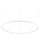 Ideal Lux - Dimbare LED hanglamp aan een koord ORACLE SLIM LED/76W/230V 3000K diameter 150 cm wit