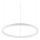Ideal Lux - Dimbare LED-hanglamp aan kabel ORACLE SLIM LED/28W/230V 3000K CRI 90 Ø 50 cm wit