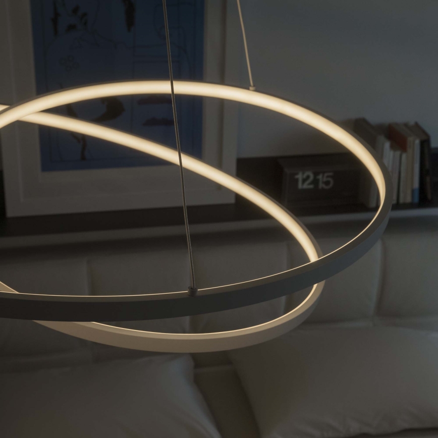 Ideal Lux - Dimbare LED-hanglamp aan kabel OZ LED/55W/230V Ø 80 cm CRI 90 wit