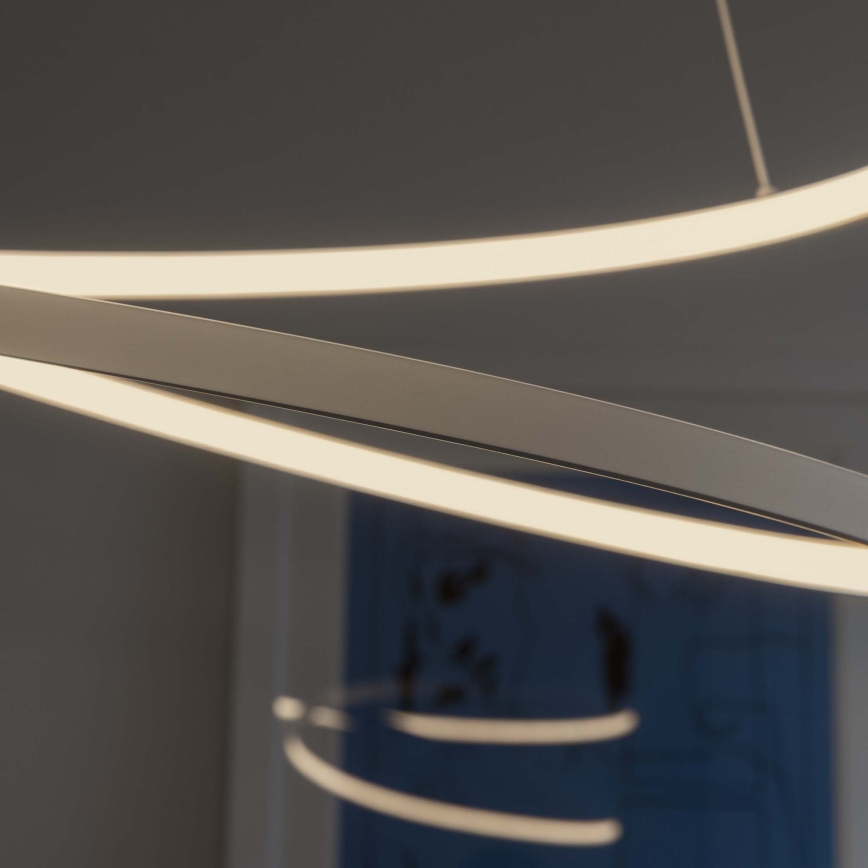 Ideal Lux - Dimbare LED-hanglamp met kabel OZ LED/48W/230V diam. 60 cm CRI 90 wit
