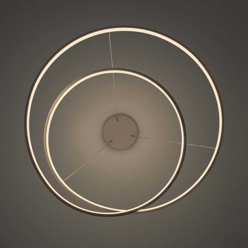 Ideal Lux - Dimbare LED-hanglamp met kabel OZ LED/48W/230V diam. 60 cm CRI 90 wit