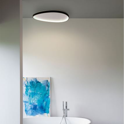 Ideal Lux - Dimbare LED plafondlamp GEMINI LED/42W/230V diameter 81 cm CRI 90 zwart