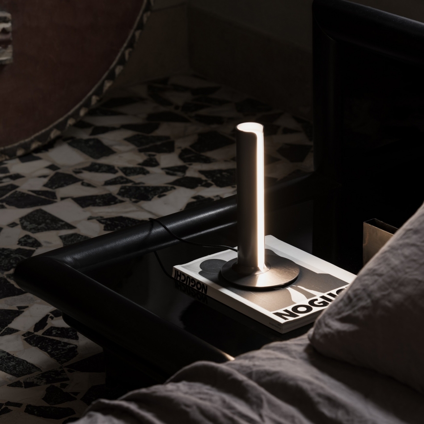 Ideal Lux - Dimbare LED-tafellamp DORICA LED/8W/230V CRI 90 zwart