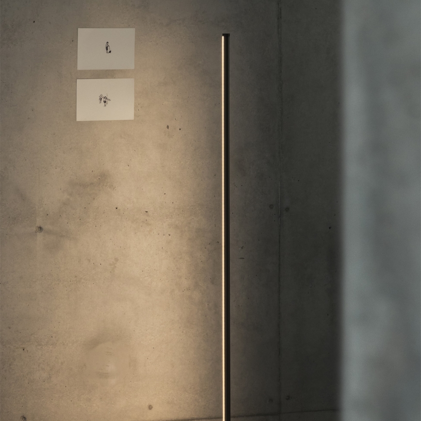 Ideal Lux - Dimbare LED-vloerlamp YOKO LED/16W/230V CRI 90 zwart