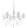 Ideal Lux - Hanglamp aan een ketting BLANCHE 6xE14/40W/230V diameter 75 cm wit