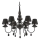 Ideal Lux - Hanglamp aan een ketting BLANCHE 6xE14/4W/230V diameter 75 cm zwart