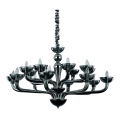 Ideal Lux - Hanglamp aan een ketting CASANOVA 16xE14/40W/230V diameter 120 cm grijs
