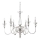 Ideal Lux - Hanglamp aan een ketting DOGE 6xE14/40W/230V diameter 75 cm glanzend chroom