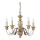 Ideal Lux - Hanglamp aan een ketting FIRENZE 5xE14/40W/230V diameter 55 cm goud
