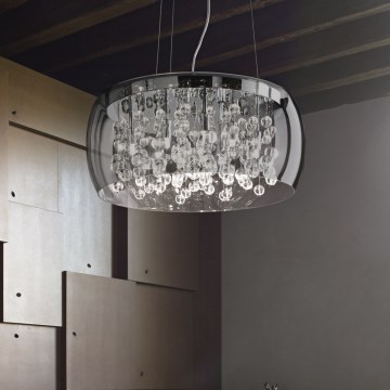 Ideal Lux - Hanglamp aan een koord AUDI 5xG9/40W/230V gerookt