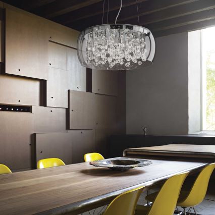 Ideal Lux – Hanglamp aan een koord AUDI 8×G9/40W/230V
