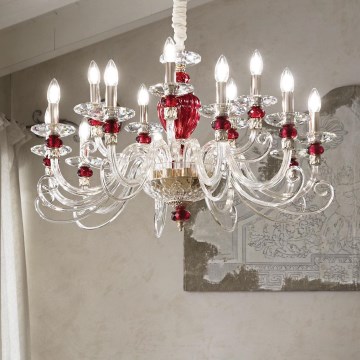 Ideal Lux - Hanglamp aan een koord BARONET 15xE14/40W/230V