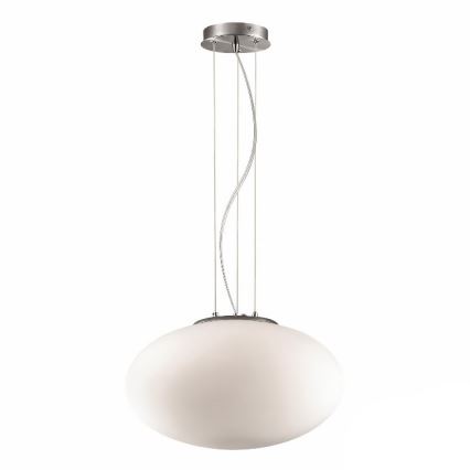 Ideal Lux - Hanglamp aan een koord CANDY 1xE27/42W/230V diameter 40 cm wit