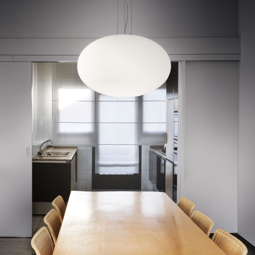 Ideal Lux - Hanglamp aan een koord CANDY 1xE27/42W/230V diameter 50 cm wit