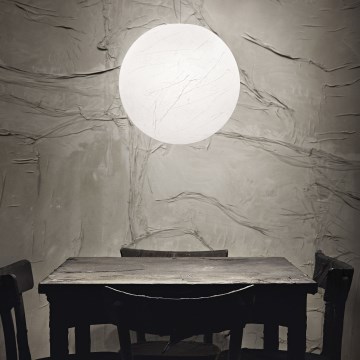 Ideal Lux - Hanglamp aan een koord CARTA 1xE27/25W/230V diameter 30 cm wit