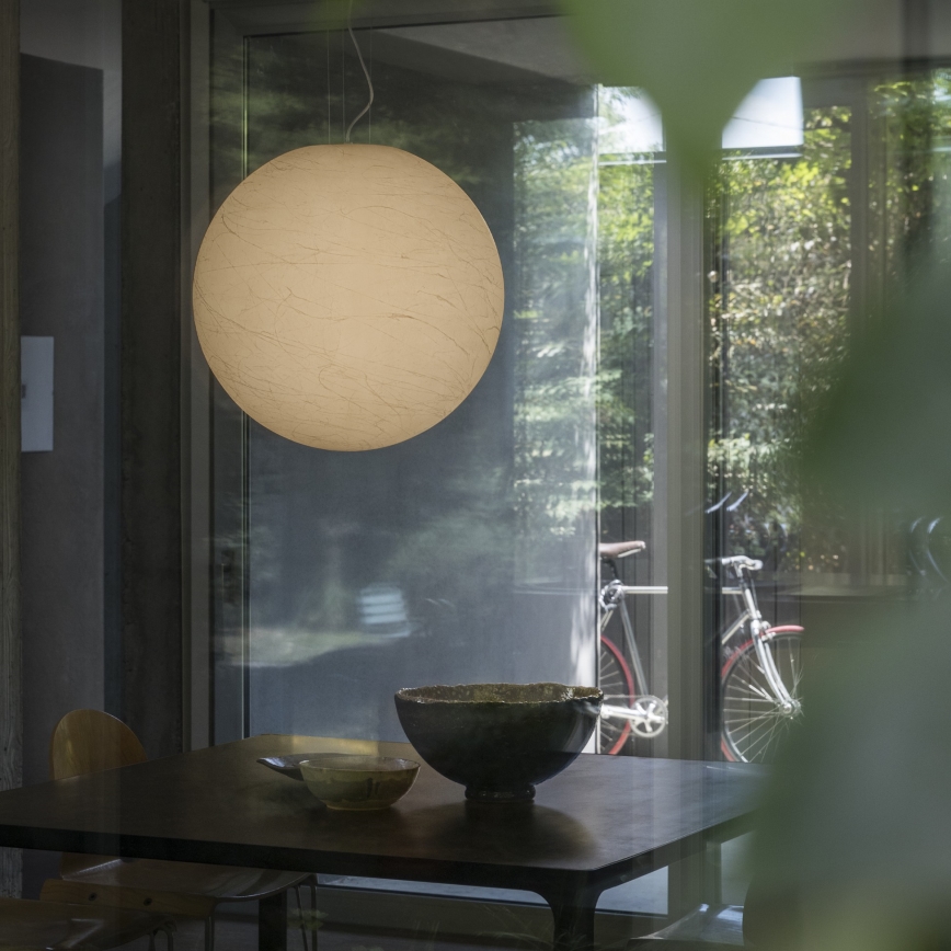 Ideal Lux - Hanglamp aan een koord CARTA 1xE27/25W/230V diameter 30 cm wit