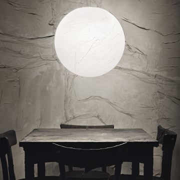 Ideal Lux - Hanglamp aan een koord CARTA 1xE27/25W/230V diameter 40 cm wit