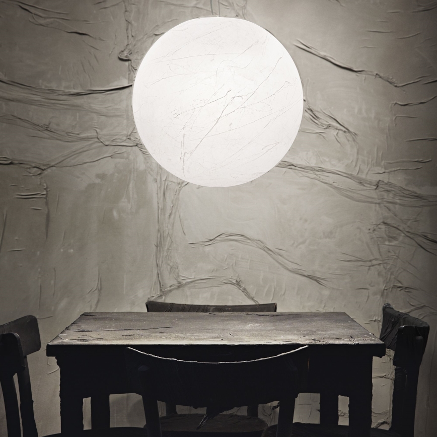 Ideal Lux - Hanglamp aan een koord CARTA 1xE27/25W/230V diameter 40 cm wit