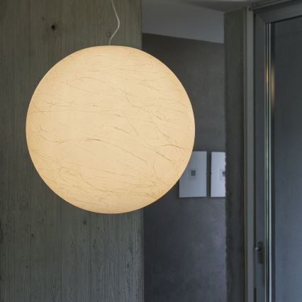Ideal Lux - Hanglamp aan een koord CARTA 1xE27/25W/230V diameter 40 cm wit