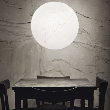 Ideal Lux - Hanglamp aan een koord CARTA 1xE27/25W/230V diameter 50 cm wit