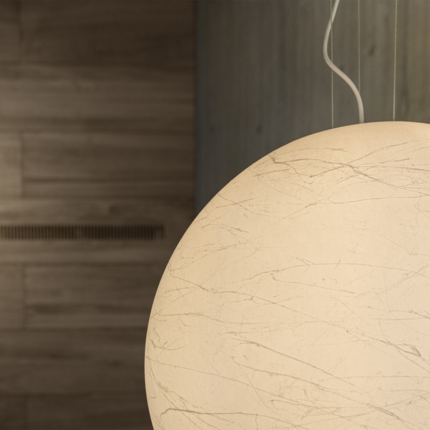 Ideal Lux - Hanglamp aan een koord CARTA 1xE27/25W/230V diameter 50 cm wit